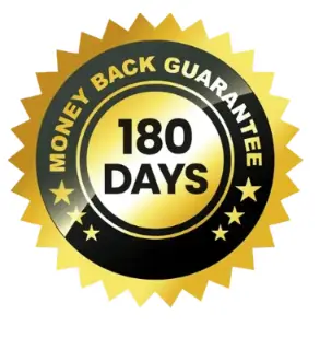180 days money-back guarantee
